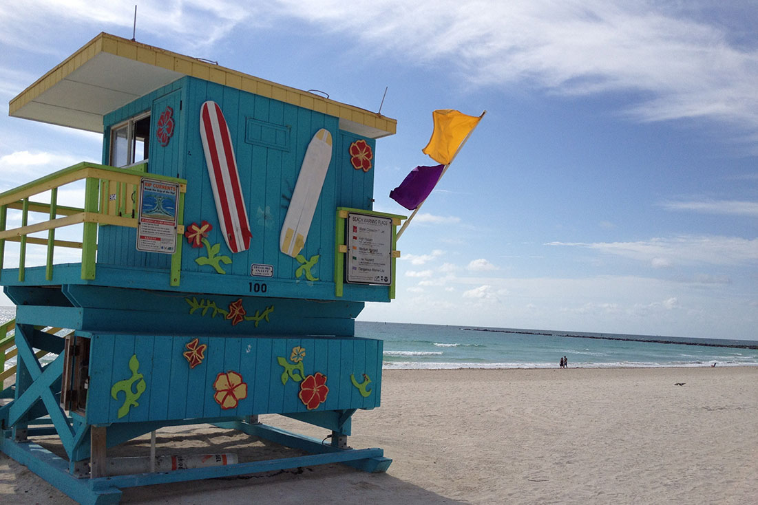 Miami Beach Strandhäuschen